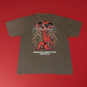 Bittersweet Strength In The Streets Where Muscle Meets Hustle Gym Shirt Size L